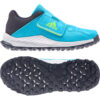 Youngstar Junior Hockey Shoe Cyan Velcro Strap - Image 9