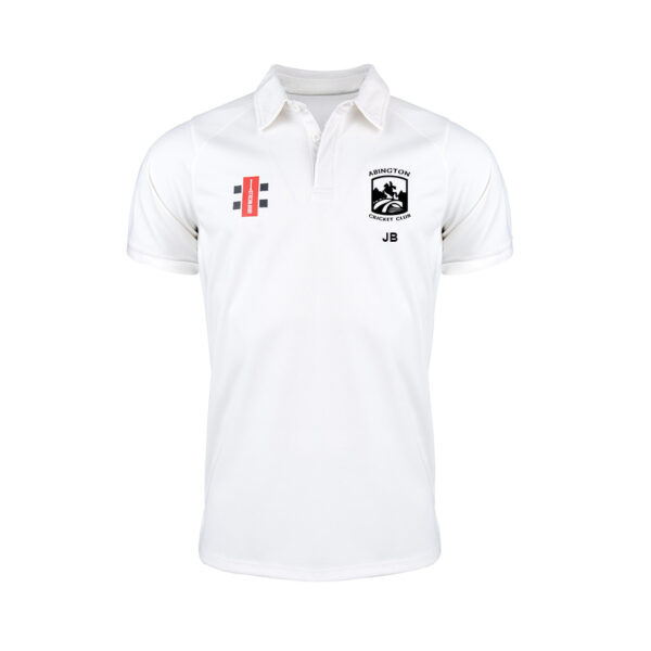 Abington CC Pro Performance Short Sleeve Match Shirt White