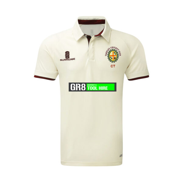 Takeley CC Ergo Match Shirt Maroon Trim