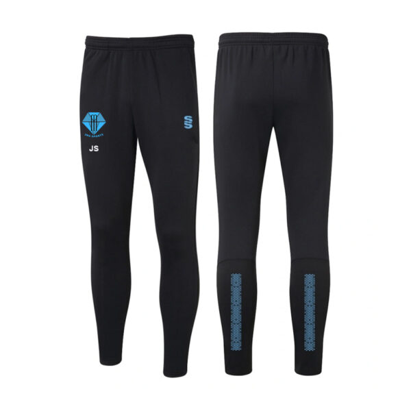 JMS Sports Dual Tek Skinny Trousers Black/Sky