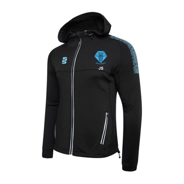 JMS Sports Dual Full Zip Hoodie Black/Sky