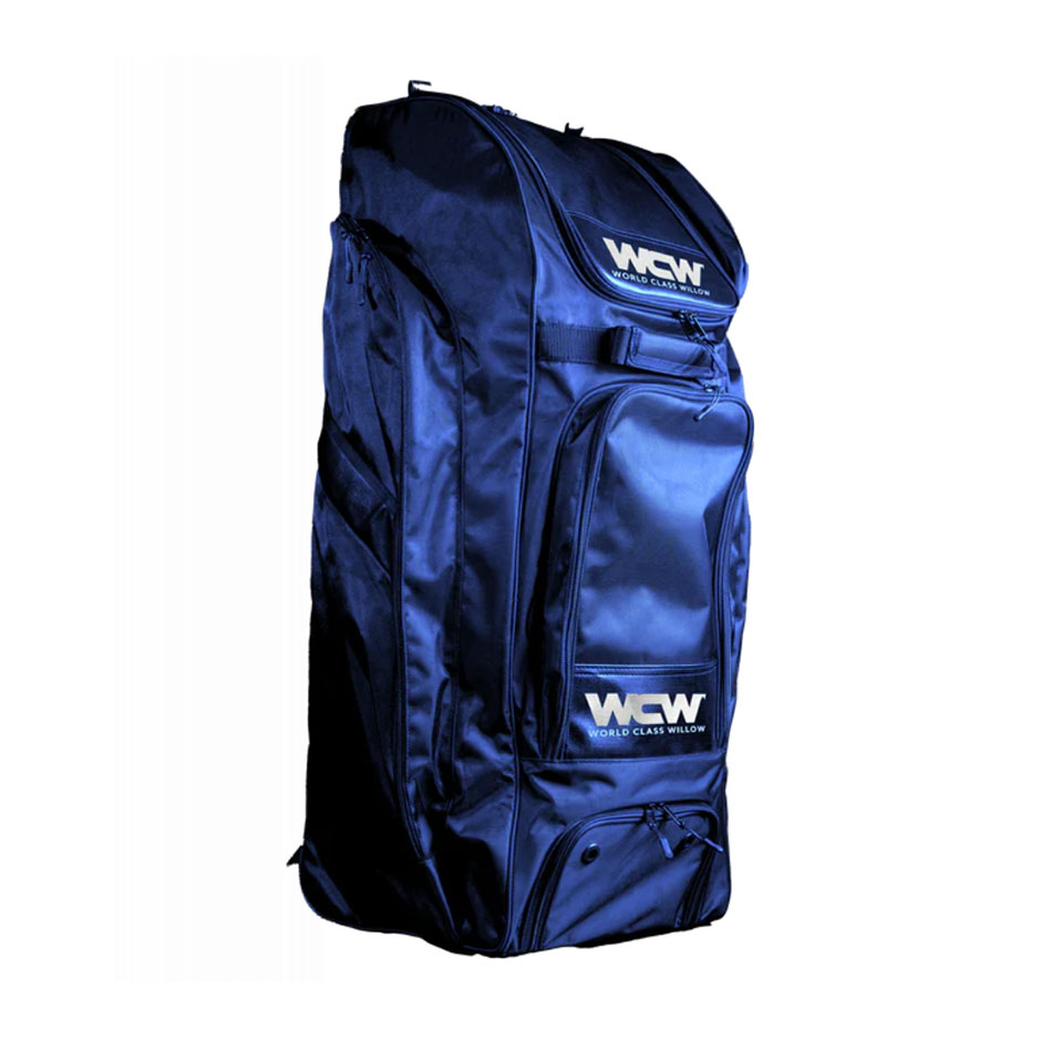 World Class Willow Duffle Wheelie Cricket Bag Blue MR Cricket Hockey