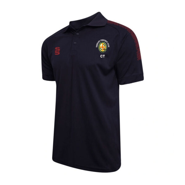 Takeley CC Dual Polo Navy Maroon