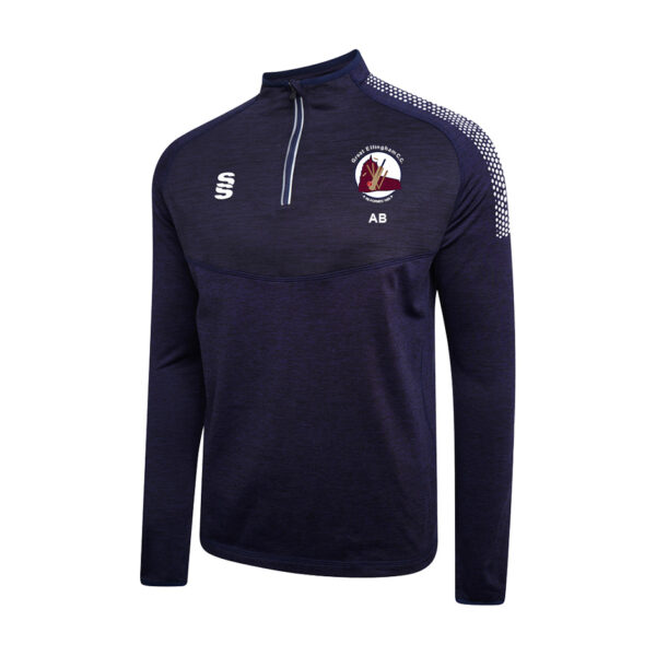Great Ellingham CC Dual Performance Top Navy White