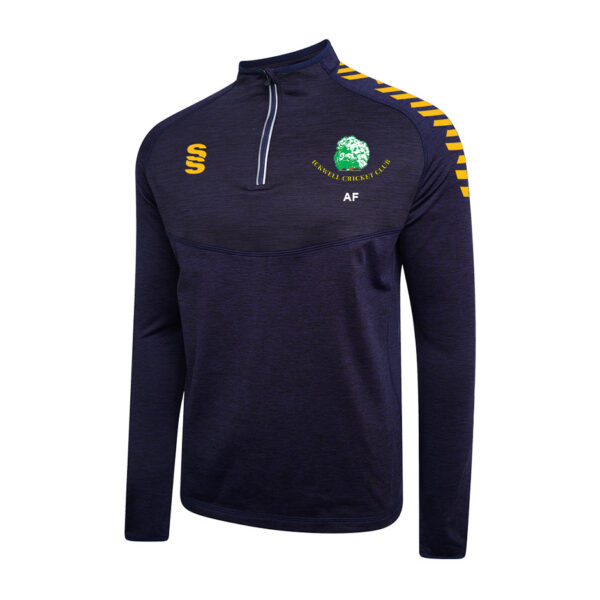 Ickwell CC Dual Performance Top Navy Amber Stripes