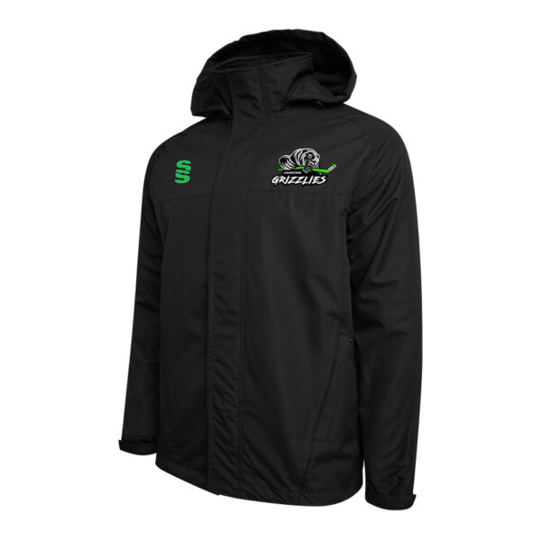 Cambridge Grizzlies Ice Hockey Club Dual Fleece Lined Jacket Black Emerald