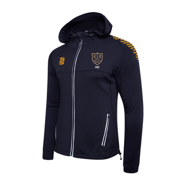 Little Downham CC Dual Hoody Navy Amber Stripes