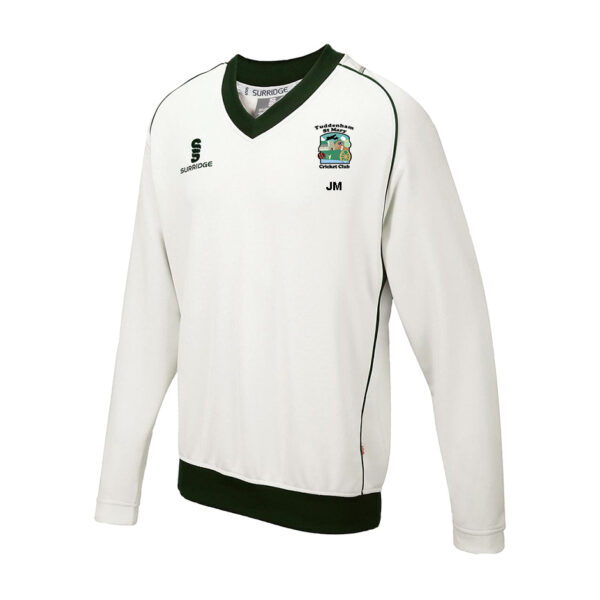 Tuddenham St Mary CC Curve Match Sweater Green Trim