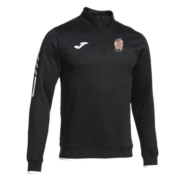 Sawston United Football Club Olimpiada 1/4 Zip Sweatshirt Black White