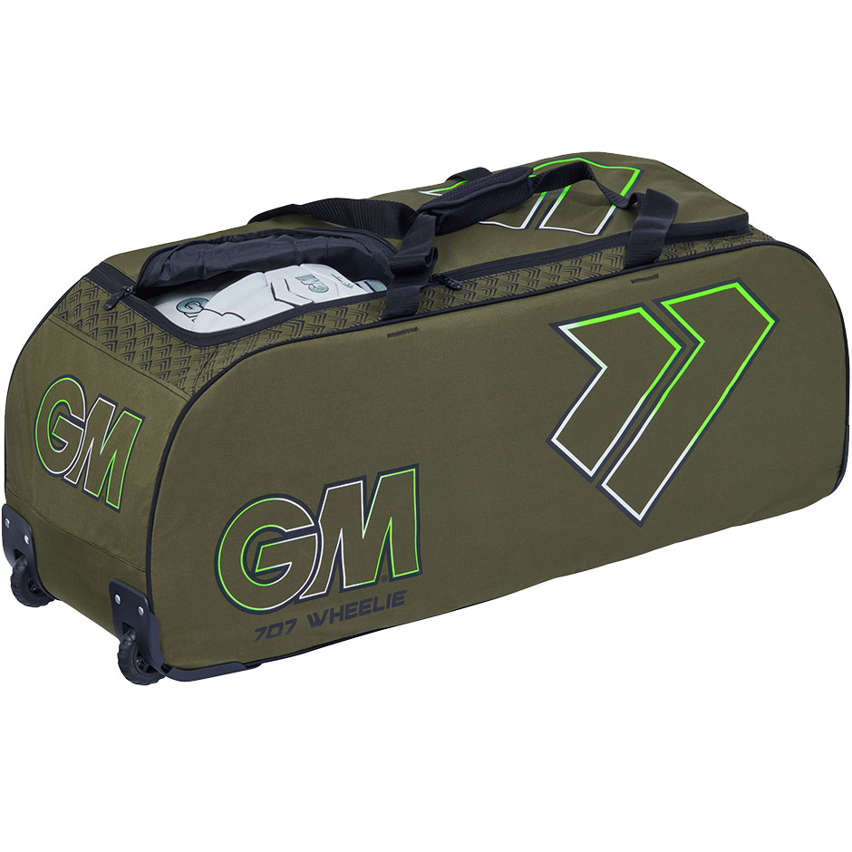 GM 707 Wheelie Cricket Bag Khaki | MR Cricket Hockey
