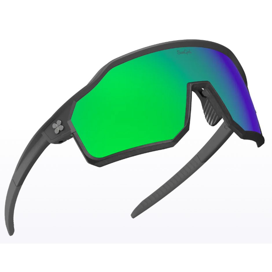 SunGod Velans Sunglasses Matte Grey Green Lens | MR Cricket Hockey