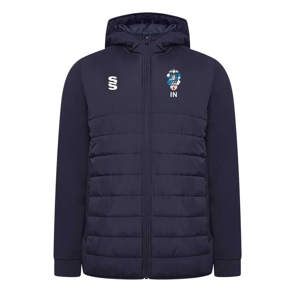 Ricket Jacket Baldock Town Cricket Club Active Hybrid Jacket Navy White | MR Cricket ...
